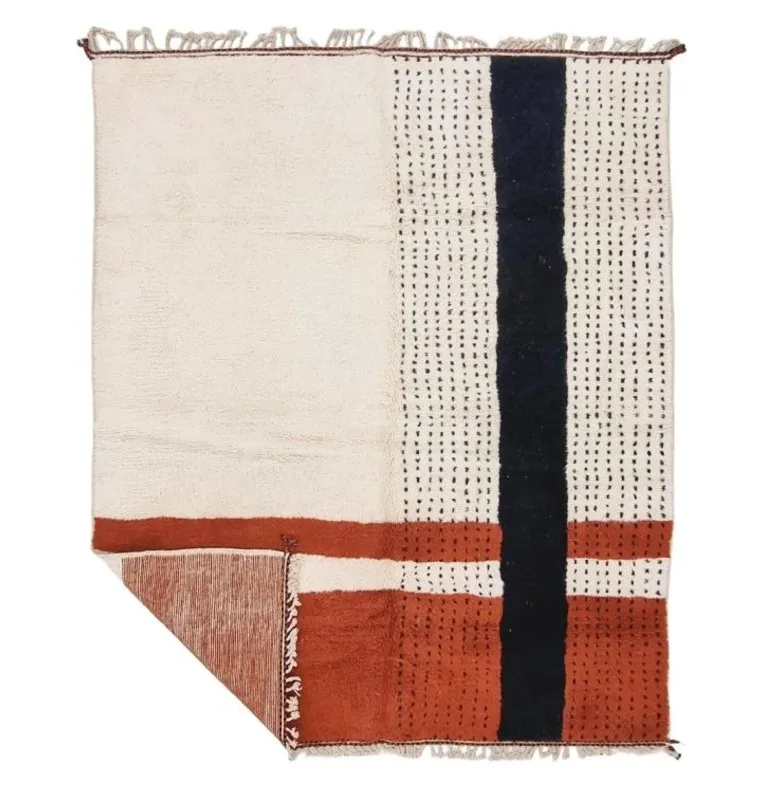 Souad – Timeless Cream Moroccan Rug – Handwoven Tradition