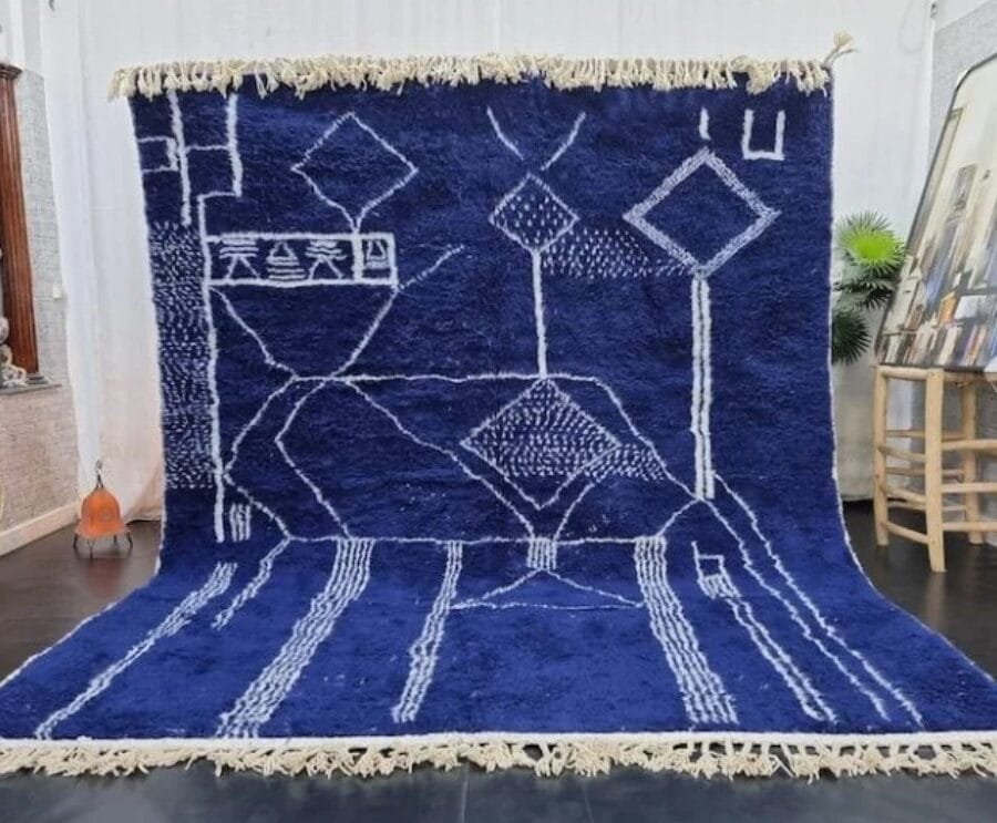 Indigo Moroccan Rug