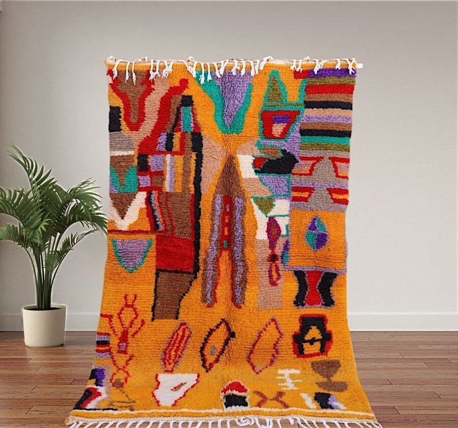 Aicha – Moroccan Tribal Rug Bold Patterns and Bright Colors
