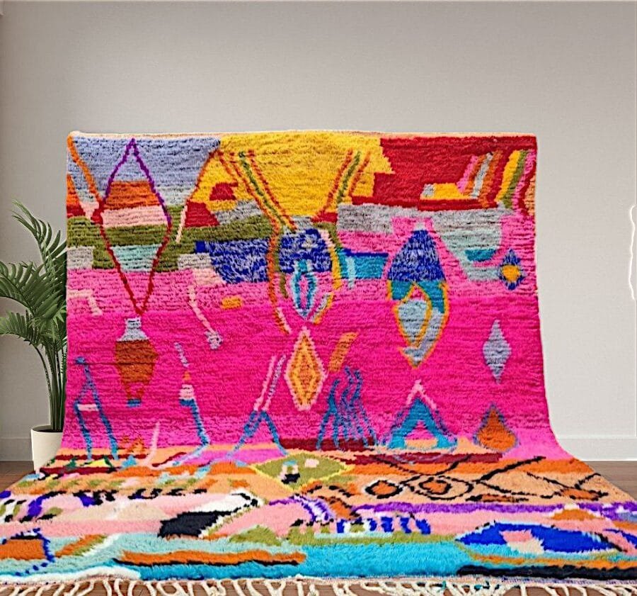 Dalia – Trendy Pop of Pink Berber Rug