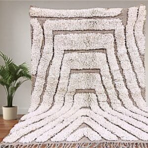 Ilham – Modern Shag Moroccan Rug - Handwoven Comfort