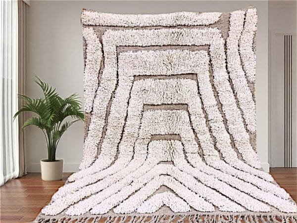 Ilham – Modern Shag Moroccan Rug - Handwoven Comfort