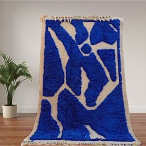 Laila – Classic Blue Moroccan Rug Timeless Elegance