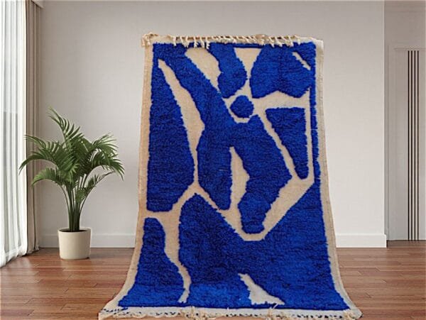 Laila – Classic Blue Moroccan Rug Timeless Elegance