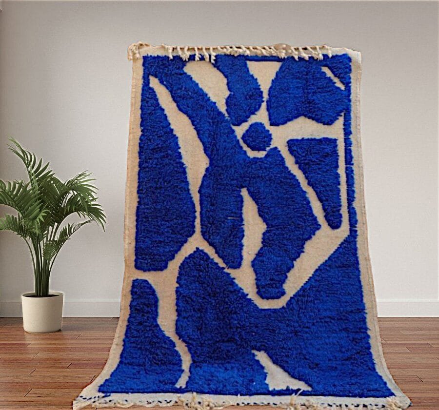 Laila – Classic Blue Moroccan Rug Timeless Elegance