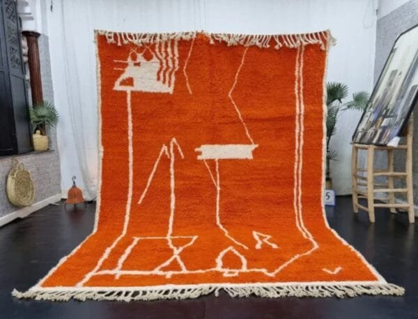 Rania – Desert Flame Moroccan Wool Rug