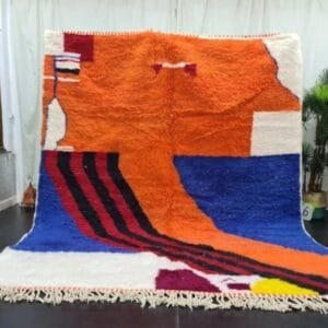 Salma – Atlas Sunrise Rug – Bold Moroccan Wool Art