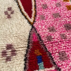 Naima – Pink Moroccan Runner - Handwoven Hallway Rug