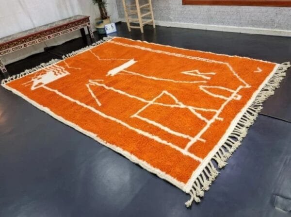 Rania – Desert Flame Moroccan Wool Rug