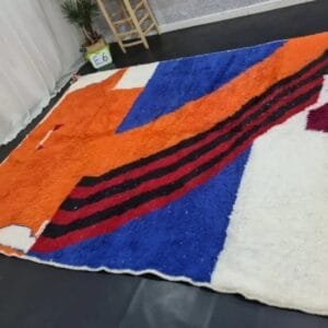 Salma – Atlas Sunrise Rug – Bold Moroccan Wool Art