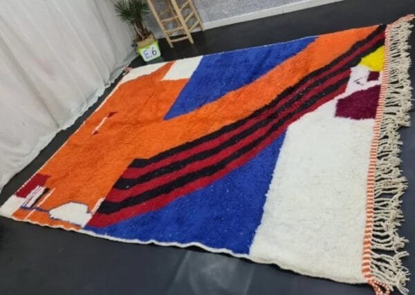 Salma – Atlas Sunrise Rug – Bold Moroccan Wool Art