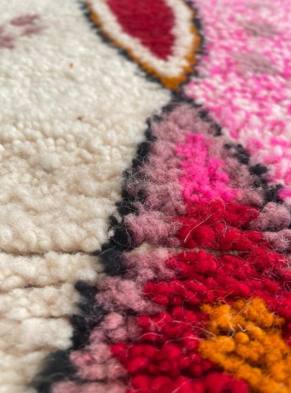 Naima – Pink Moroccan Runner - Handwoven Hallway Rug