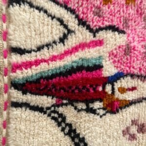 Naima – Pink Moroccan Runner - Handwoven Hallway Rug