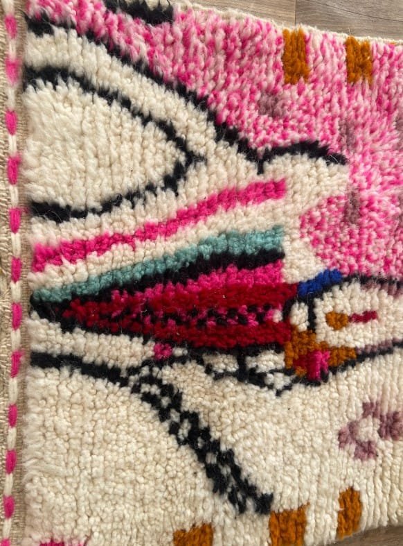 Naima – Pink Moroccan Runner - Handwoven Hallway Rug