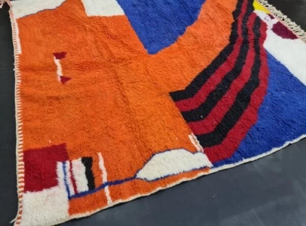 Salma – Atlas Sunrise Rug – Bold Moroccan Wool Art