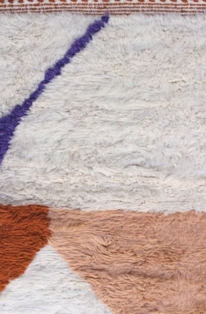 Dalia – Contemporary Moroccan Rug - Orange and Beige