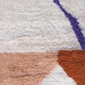 Dalia – Contemporary Moroccan Rug - Orange and Beige