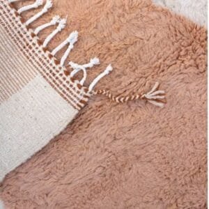 Dalia – Contemporary Moroccan Rug - Orange and Beige