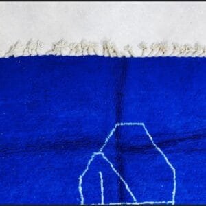 Aouicha – Authentic Handwoven Blue Moroccan Rug