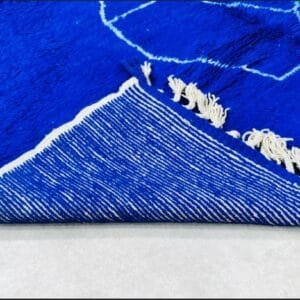 Aouicha – Authentic Handwoven Blue Moroccan Rug
