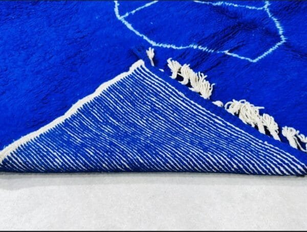 Aouicha – Authentic Handwoven Blue Moroccan Rug