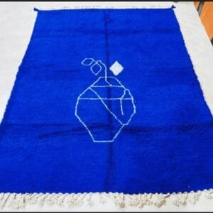 Aouicha – Authentic Handwoven Blue Moroccan Rug