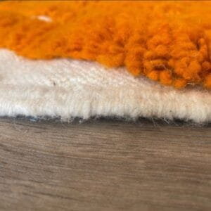 Kenza –Burnt Orange Moroccan Rug – Handwoven Wool