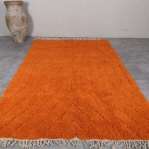 Sun-Kissed Moroccan Rug – Pure Orange Bliss