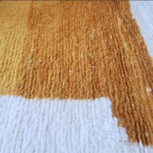 Maha – Moroccan Abstract Rug in Sunset Orange