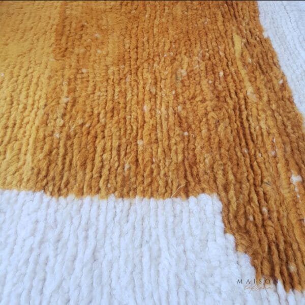 Maha – Moroccan Abstract Rug in Sunset Orange