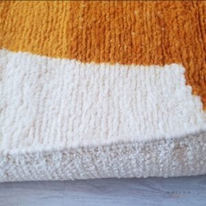 Maha – Moroccan Abstract Rug in Sunset Orange