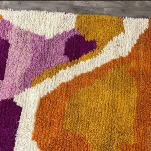 Zainab – Abstract Multicolor Moroccan Rug