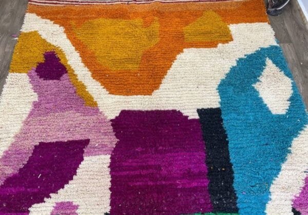 Zainab – Abstract Multicolor Moroccan Rug