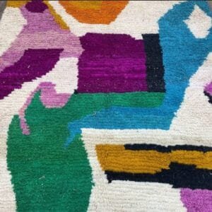 Zainab – Abstract Multicolor Moroccan Rug