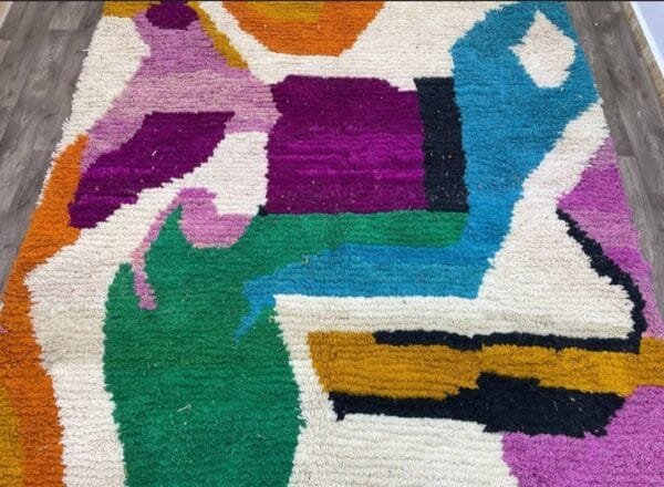 Zainab – Abstract Multicolor Moroccan Rug