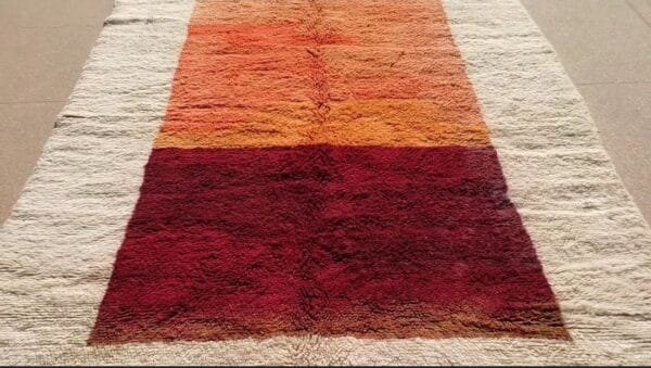 Sunset Moroccan Rug – Handwoven Wool Art