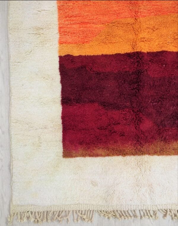 Sunset Moroccan Rug – Handwoven Wool Art