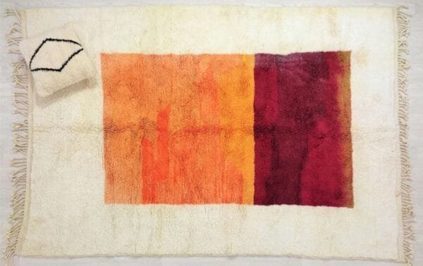 Sunset Moroccan Rug – Handwoven Wool Art