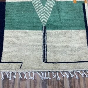 Nouria – Geometric Handmade Rug - Earthy Tones Design