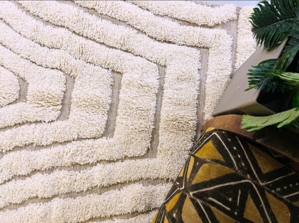 Ilham – Modern Shag Moroccan Rug - Handwoven Comfort