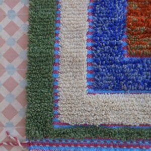 Latifa – Vibrant Moroccan Zigzag Rug : A Burst of Color