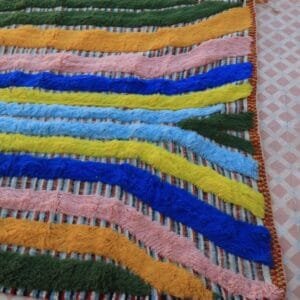 Qamar – Rainbow Moroccan Rug: A Burst of Color and Culture
