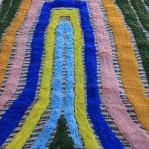 Qamar – Rainbow Moroccan Rug: A Burst of Color and Culture