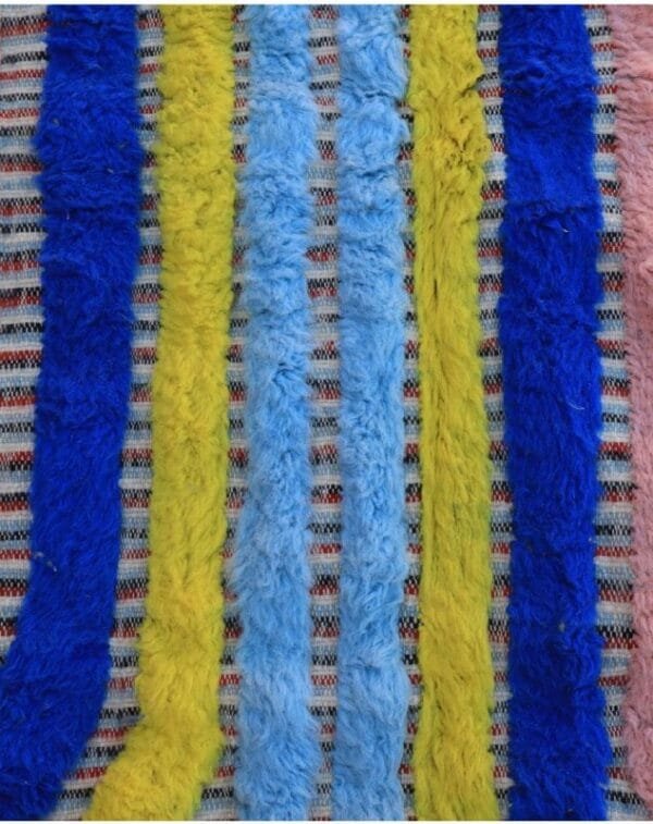 Qamar – Rainbow Moroccan Rug: A Burst of Color and Culture