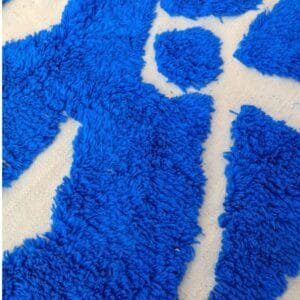 Laila – Classic Blue Moroccan Rug: Timeless Elegance