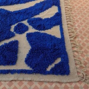 Laila – Classic Blue Moroccan Rug: Timeless Elegance