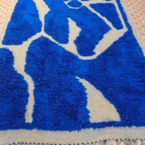 Laila – Classic Blue Moroccan Rug: Timeless Elegance