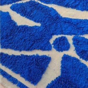 Laila – Classic Blue Moroccan Rug: Timeless Elegance