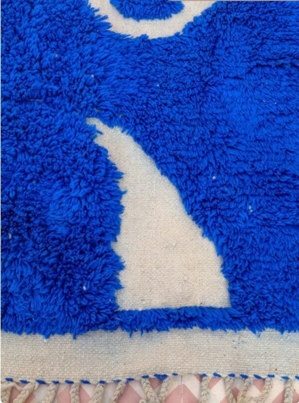Laila – Classic Blue Moroccan Rug: Timeless Elegance