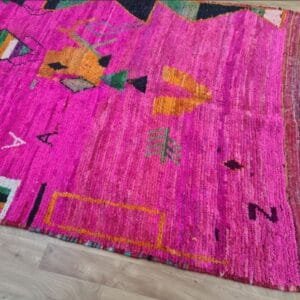 Amira – Hot Pink Berber Rug with Moroccan Motifs